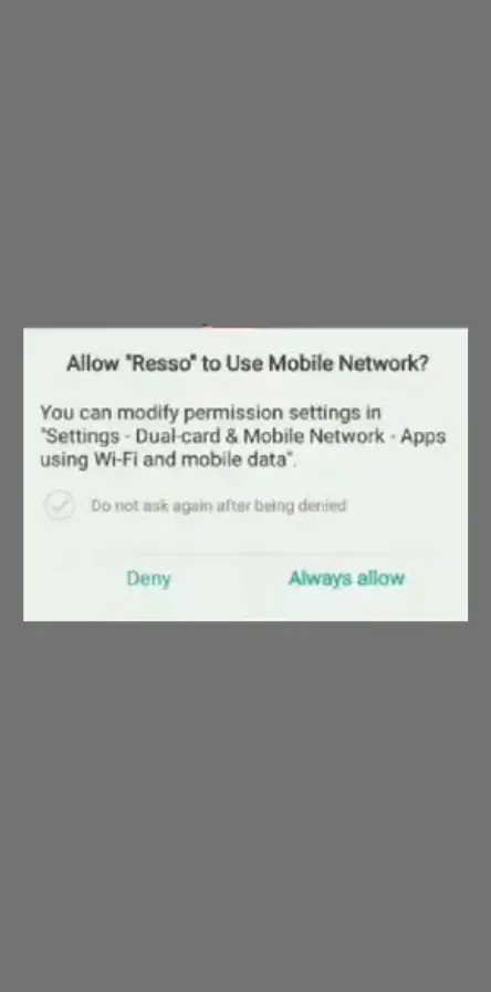 resso mod apk to use mobile network?