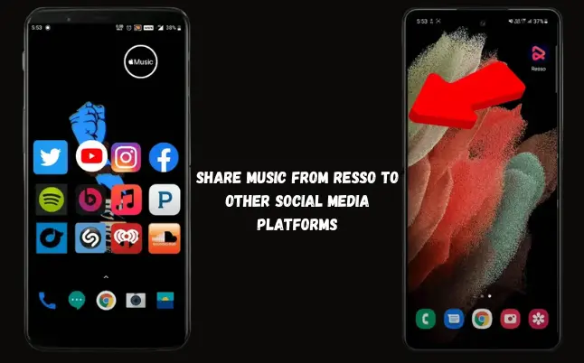 share music from Resso to other social media platforms