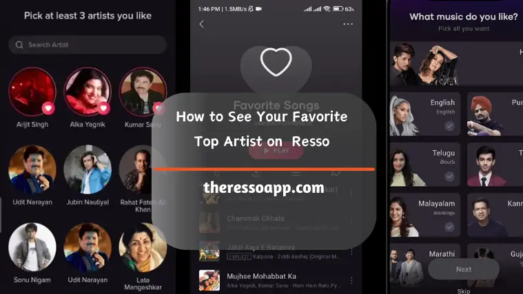How to See Your Top Favorite Artists on the Resso Music App?