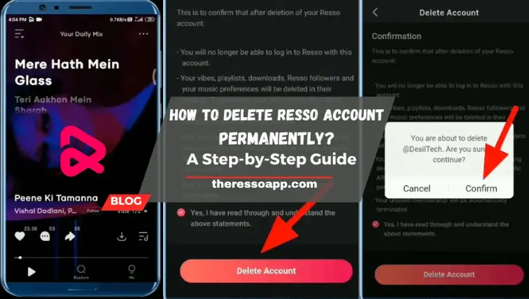 How to Delete Resso Account Permanently?